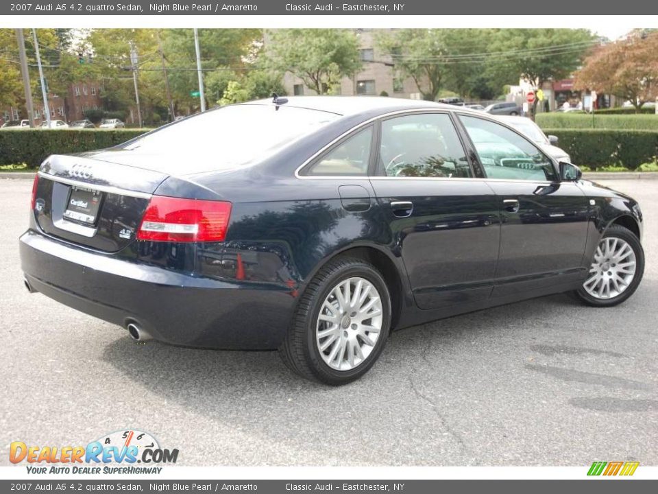 2007 Audi A6 4.2 quattro Sedan Night Blue Pearl / Amaretto Photo #5