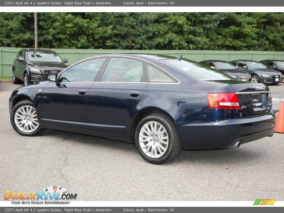 2007 Audi A6 4.2 quattro Sedan Night Blue Pearl / Amaretto Photo #8