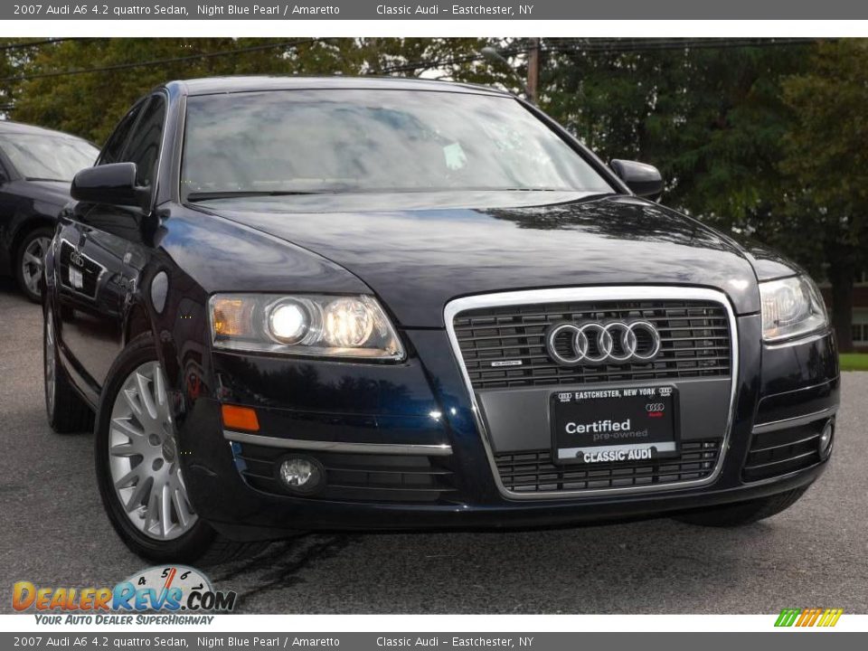 2007 Audi A6 4.2 quattro Sedan Night Blue Pearl / Amaretto Photo #10