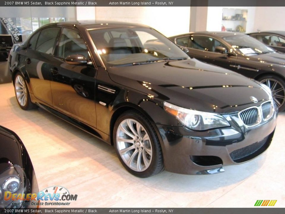 2007 BMW M5 Sedan Black Sapphire Metallic / Black Photo #1
