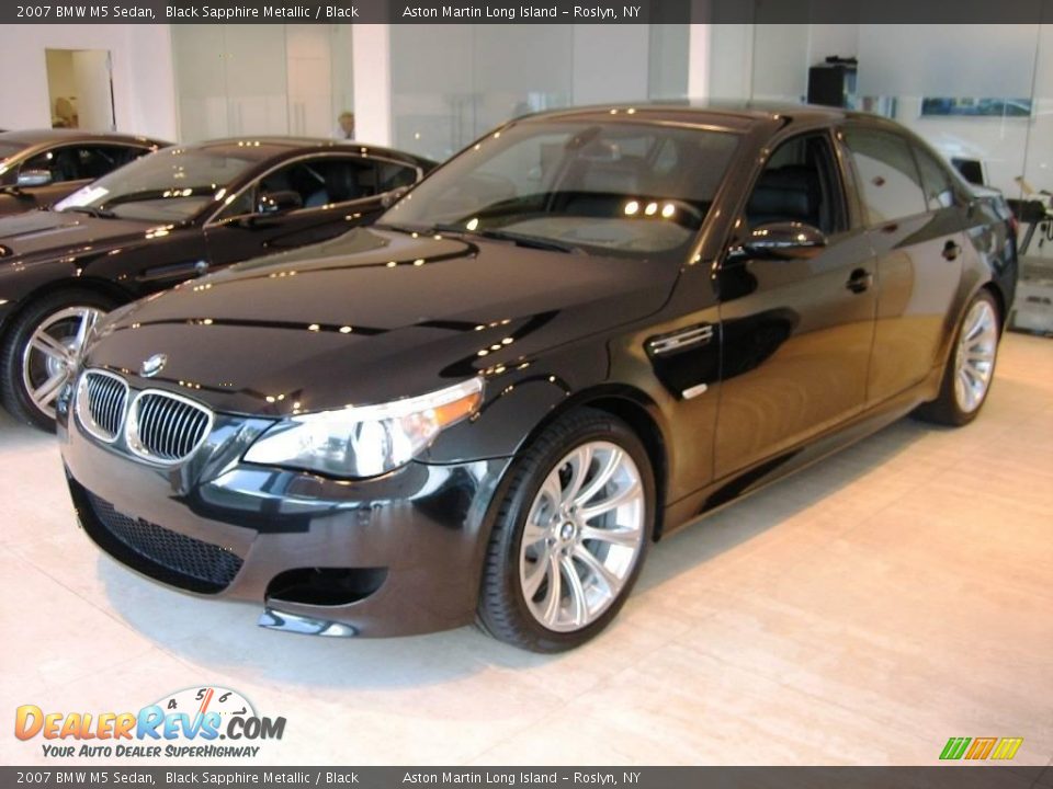 2007 BMW M5 Sedan Black Sapphire Metallic / Black Photo #3