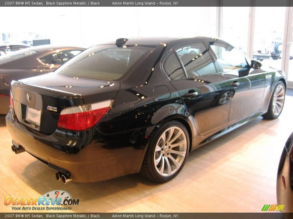 2007 BMW M5 Sedan Black Sapphire Metallic / Black Photo #5