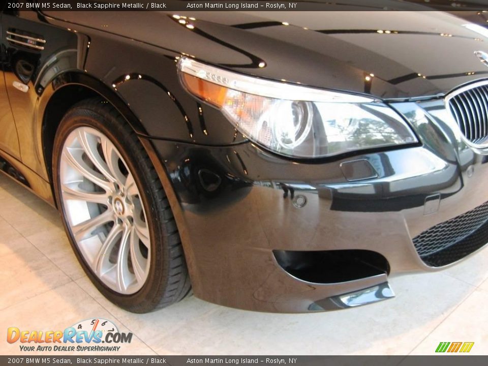 2007 BMW M5 Sedan Black Sapphire Metallic / Black Photo #6