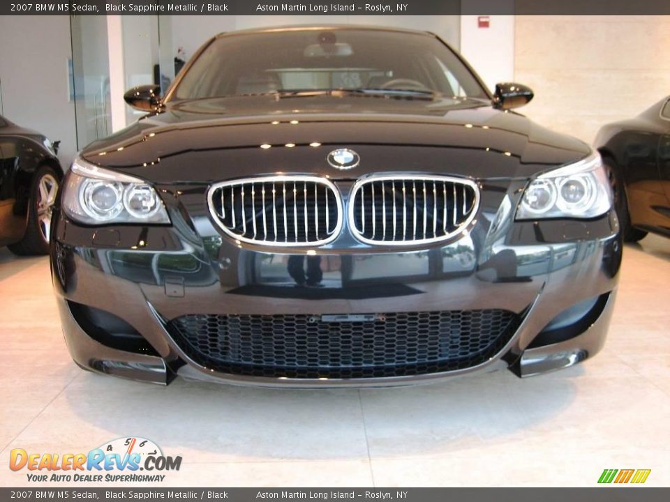 2007 BMW M5 Sedan Black Sapphire Metallic / Black Photo #7