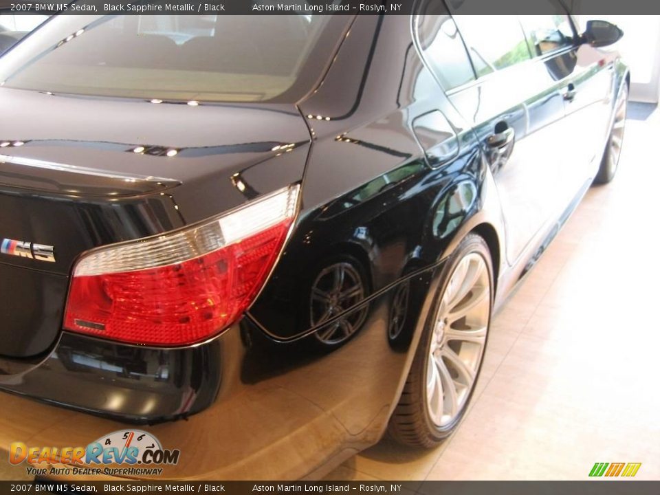 2007 BMW M5 Sedan Black Sapphire Metallic / Black Photo #12