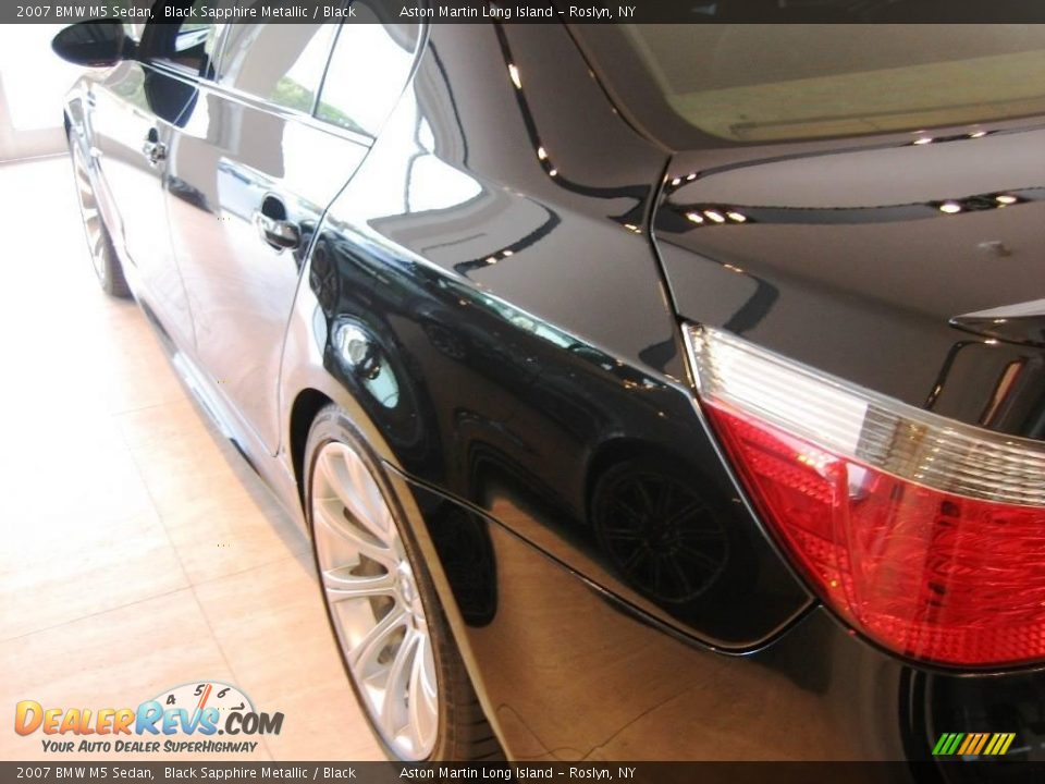 2007 BMW M5 Sedan Black Sapphire Metallic / Black Photo #14