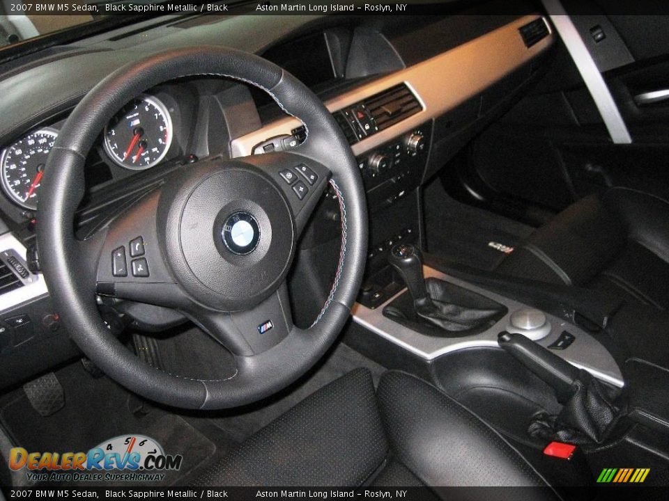 2007 BMW M5 Sedan Black Sapphire Metallic / Black Photo #16