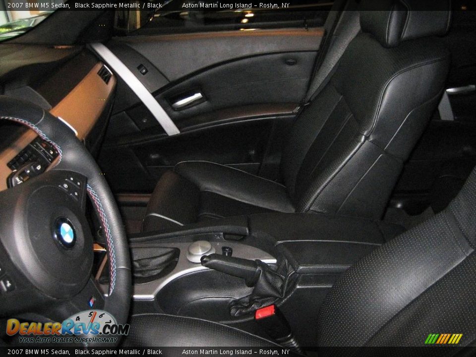 2007 BMW M5 Sedan Black Sapphire Metallic / Black Photo #17