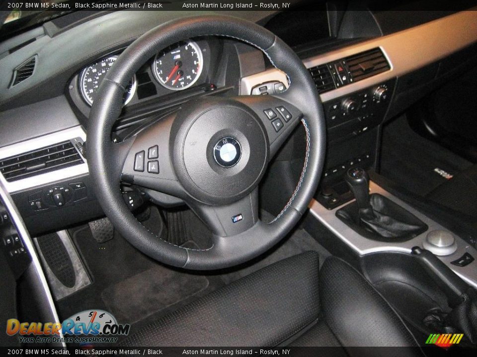 2007 BMW M5 Sedan Black Sapphire Metallic / Black Photo #24