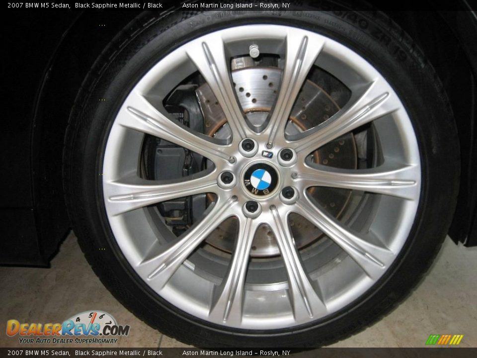 2007 BMW M5 Sedan Black Sapphire Metallic / Black Photo #28