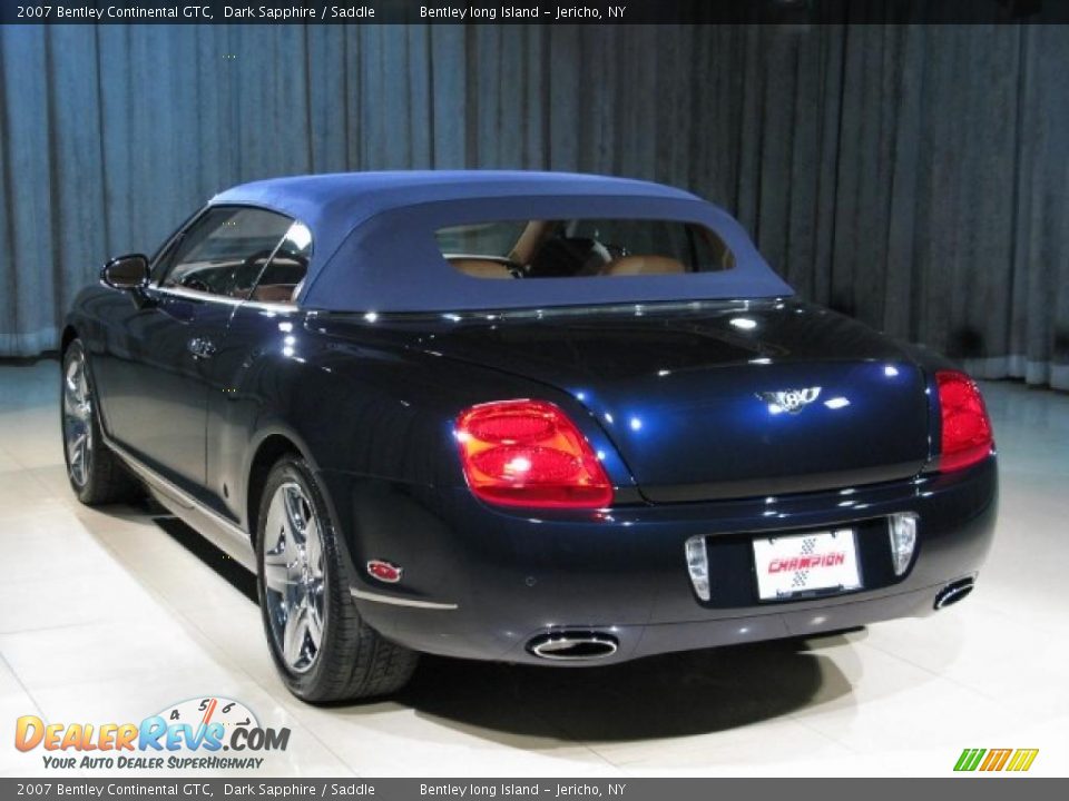 2007 Bentley Continental GTC Dark Sapphire / Saddle Photo #2