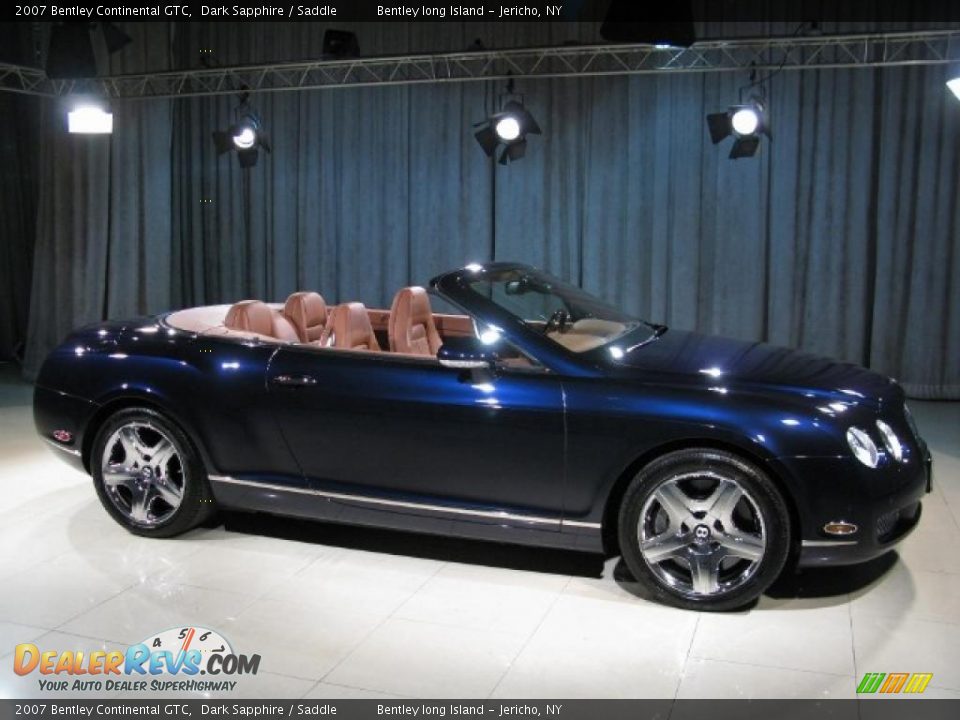 2007 Bentley Continental GTC Dark Sapphire / Saddle Photo #3