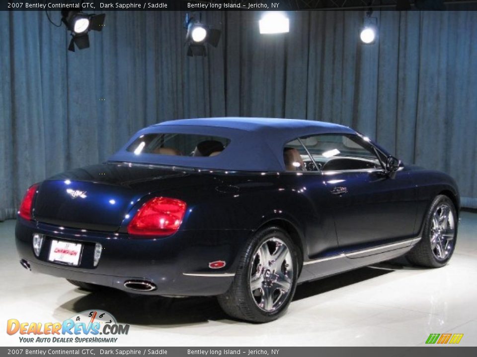 2007 Bentley Continental GTC Dark Sapphire / Saddle Photo #17