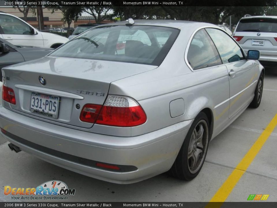 2006 BMW 3 Series 330i Coupe Titanium Silver Metallic / Black Photo #2