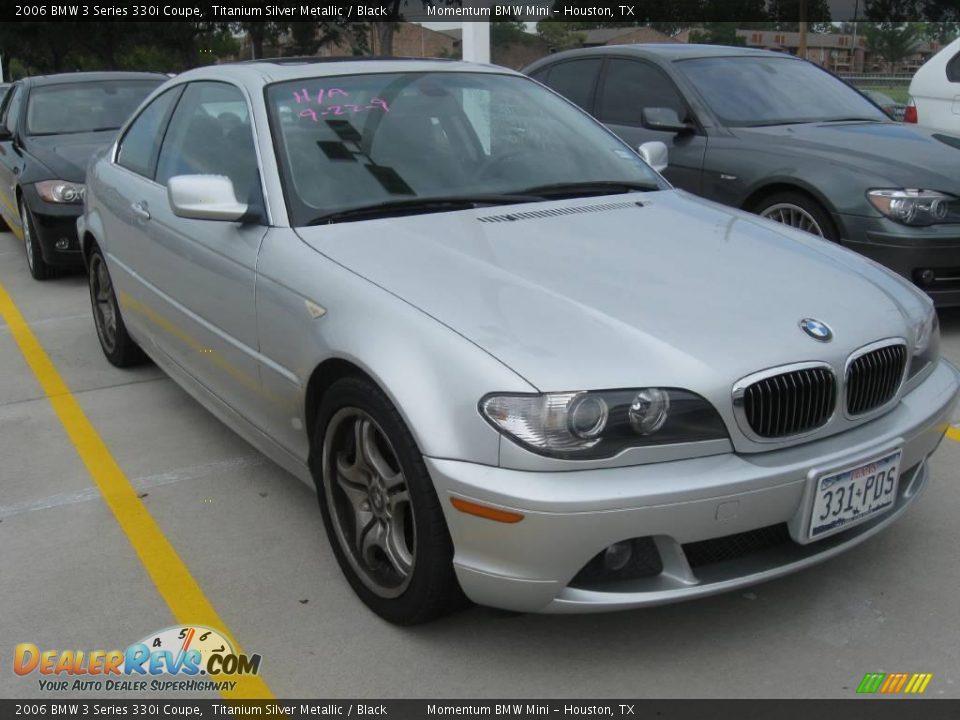 2006 BMW 3 Series 330i Coupe Titanium Silver Metallic / Black Photo #3