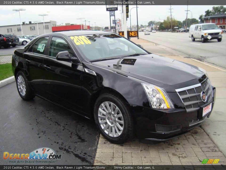 2010 Cadillac CTS 4 3.0 AWD Sedan Black Raven / Light Titanium/Ebony Photo #3
