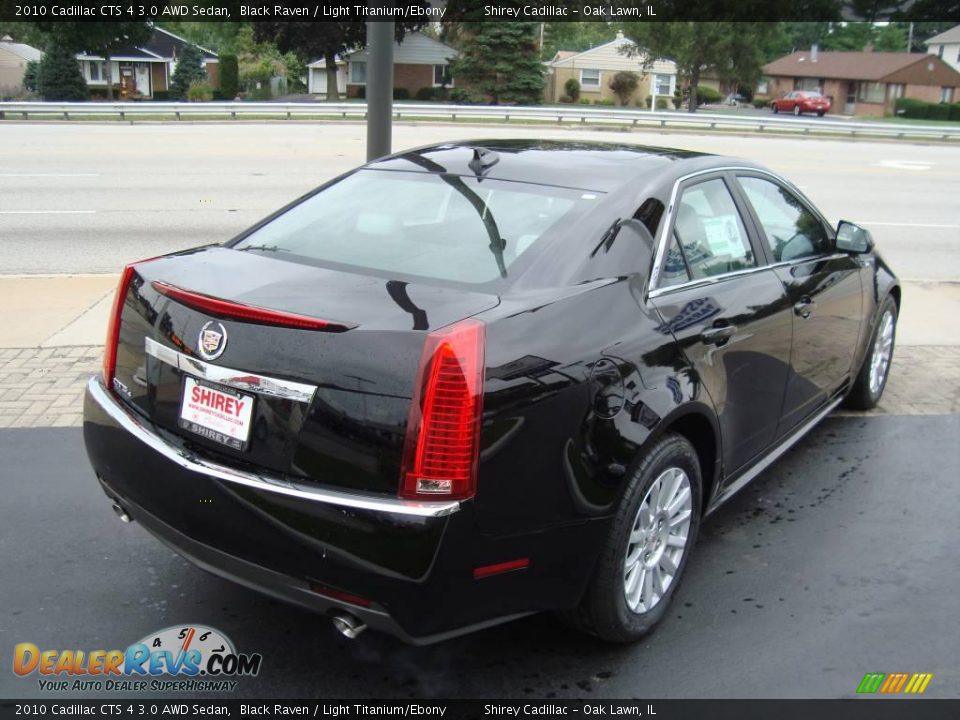 2010 Cadillac CTS 4 3.0 AWD Sedan Black Raven / Light Titanium/Ebony Photo #4