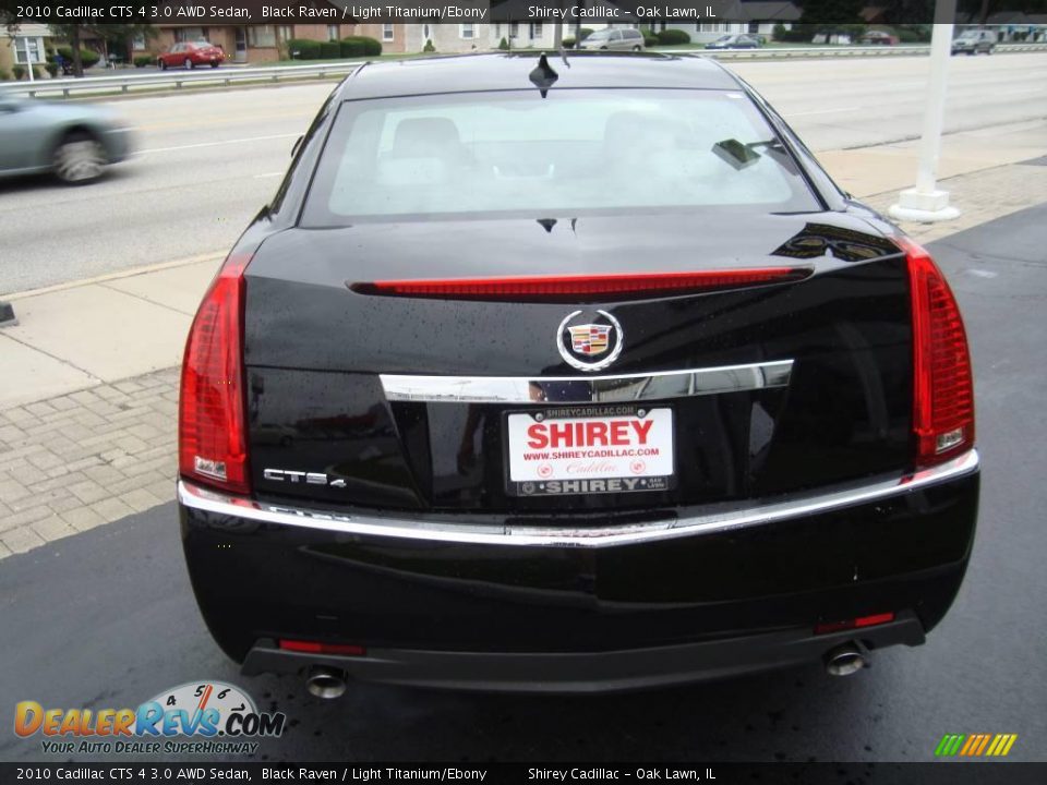 2010 Cadillac CTS 4 3.0 AWD Sedan Black Raven / Light Titanium/Ebony Photo #5