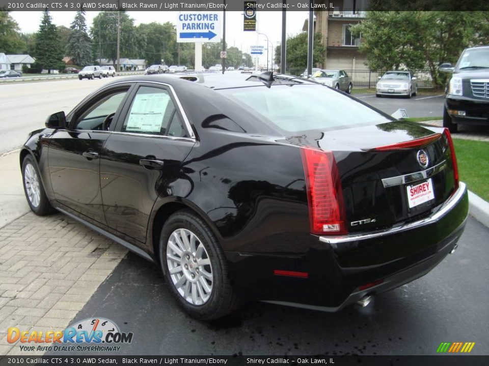 2010 Cadillac CTS 4 3.0 AWD Sedan Black Raven / Light Titanium/Ebony Photo #6