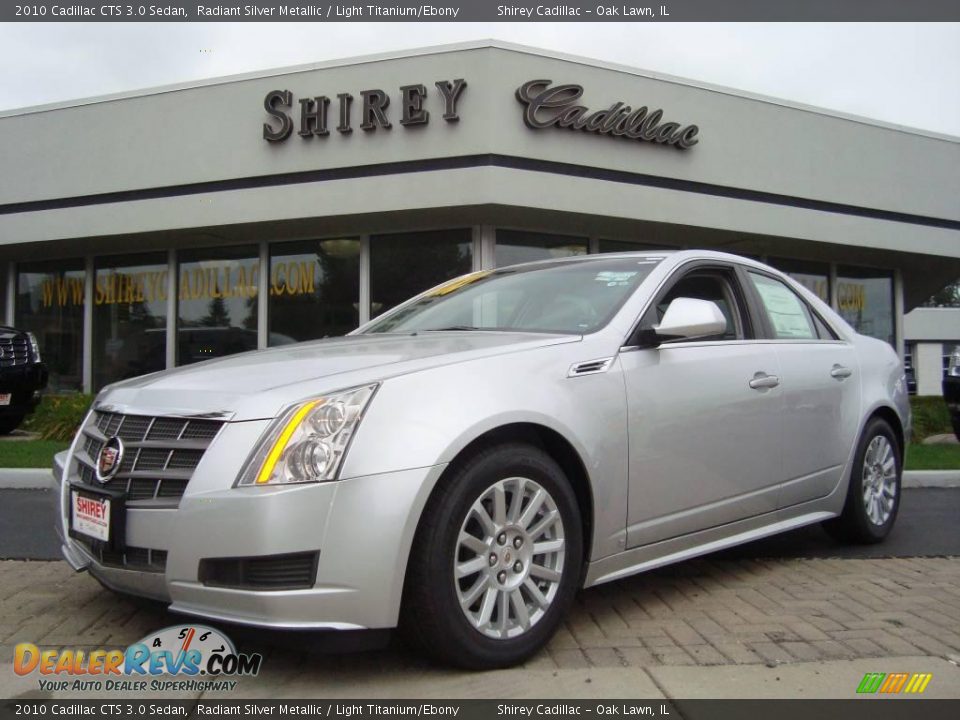 2010 Cadillac CTS 3.0 Sedan Radiant Silver Metallic / Light Titanium/Ebony Photo #1