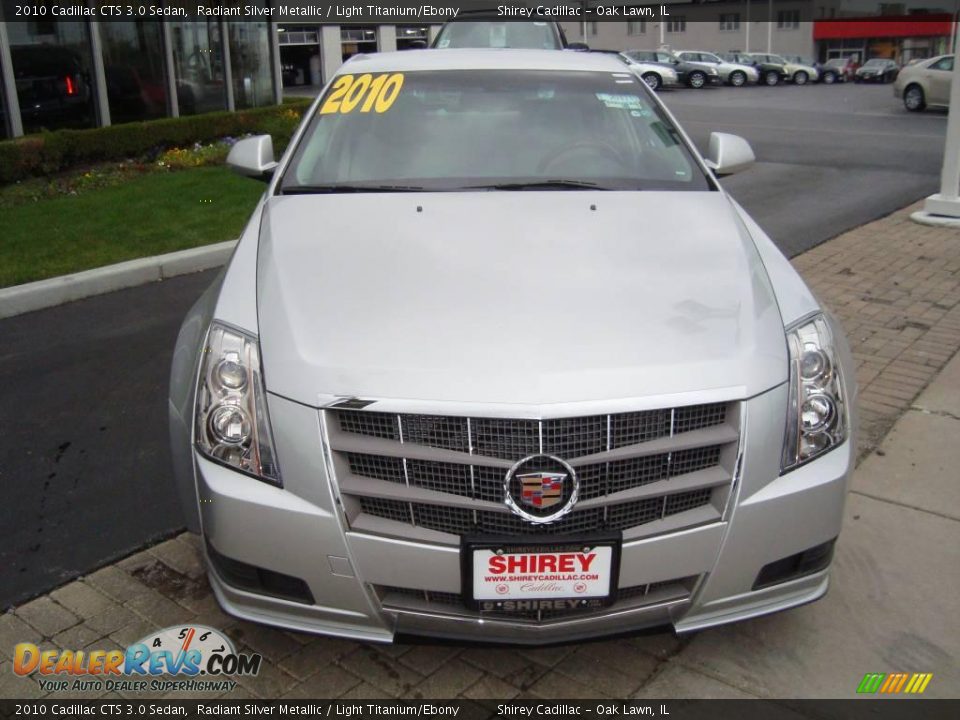 2010 Cadillac CTS 3.0 Sedan Radiant Silver Metallic / Light Titanium/Ebony Photo #2