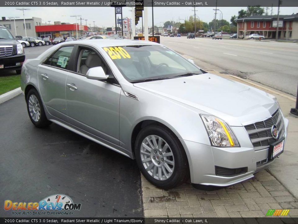 2010 Cadillac CTS 3.0 Sedan Radiant Silver Metallic / Light Titanium/Ebony Photo #3