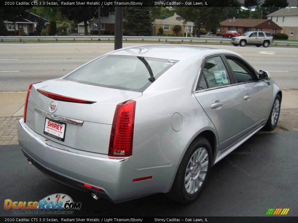 2010 Cadillac CTS 3.0 Sedan Radiant Silver Metallic / Light Titanium/Ebony Photo #4