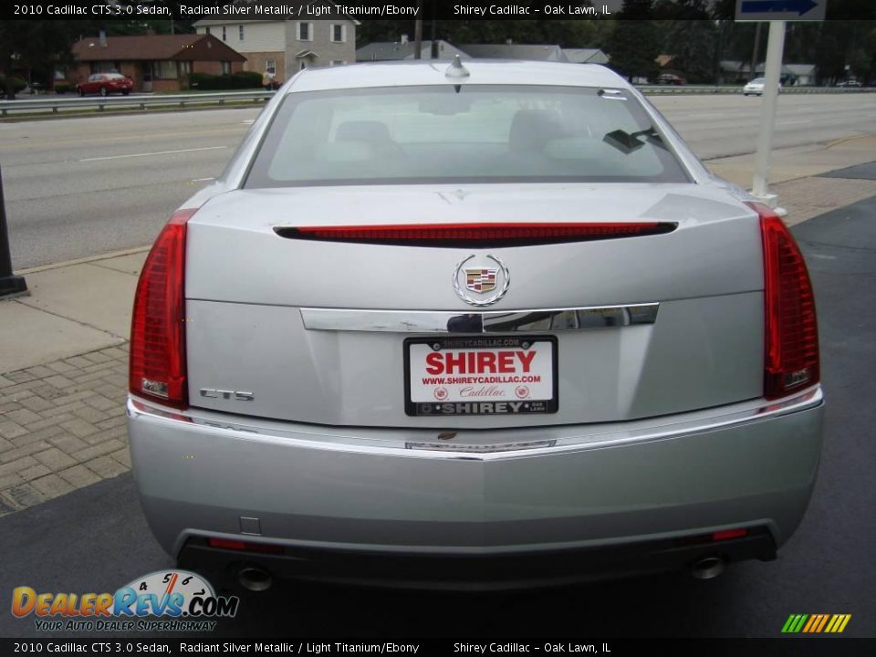 2010 Cadillac CTS 3.0 Sedan Radiant Silver Metallic / Light Titanium/Ebony Photo #5