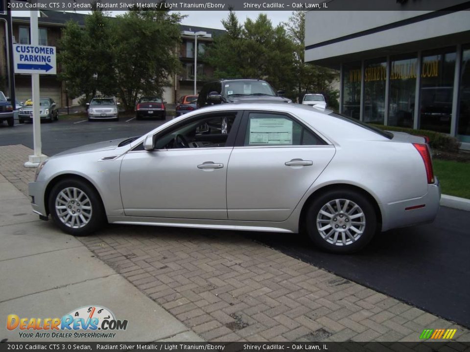 2010 Cadillac CTS 3.0 Sedan Radiant Silver Metallic / Light Titanium/Ebony Photo #7
