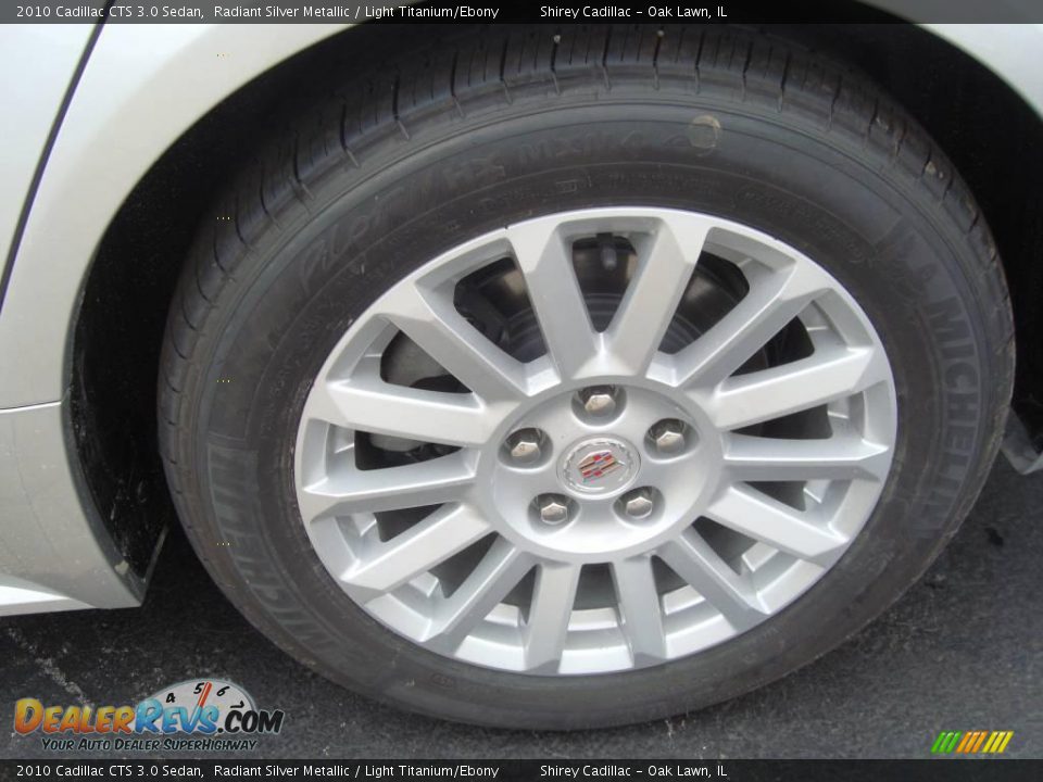 2010 Cadillac CTS 3.0 Sedan Radiant Silver Metallic / Light Titanium/Ebony Photo #8