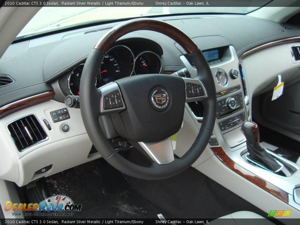 2010 Cadillac CTS 3.0 Sedan Radiant Silver Metallic / Light Titanium/Ebony Photo #10
