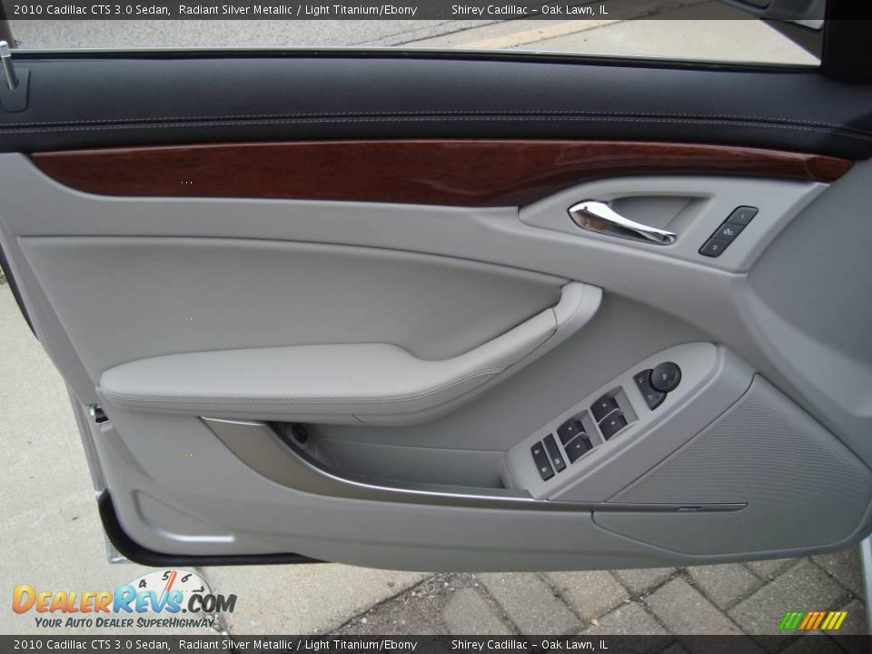 2010 Cadillac CTS 3.0 Sedan Radiant Silver Metallic / Light Titanium/Ebony Photo #12