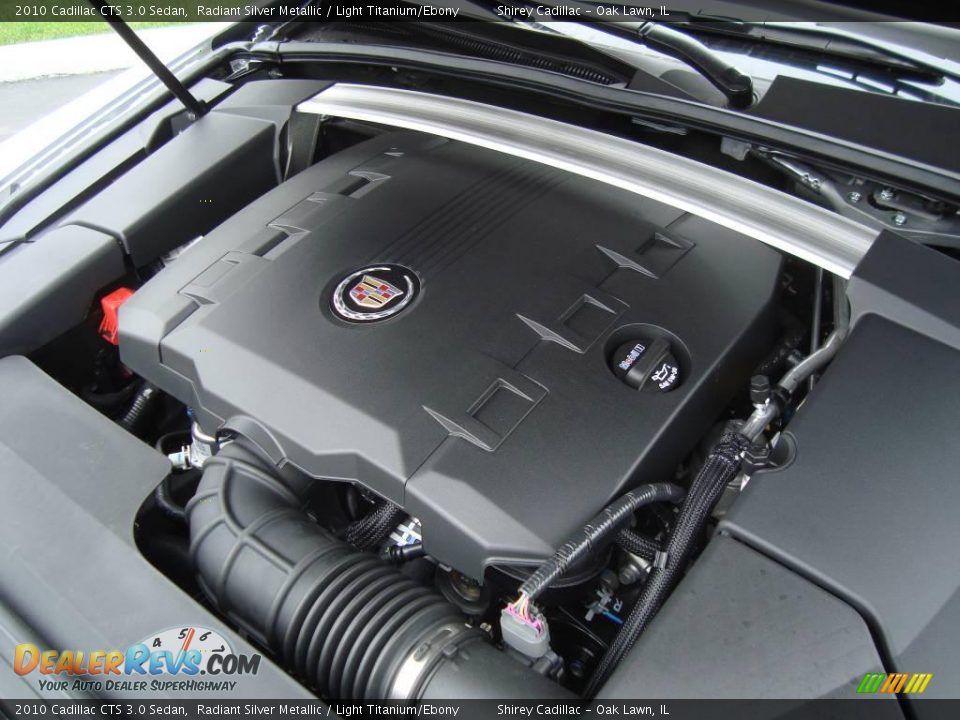 2010 Cadillac CTS 3.0 Sedan Radiant Silver Metallic / Light Titanium/Ebony Photo #13
