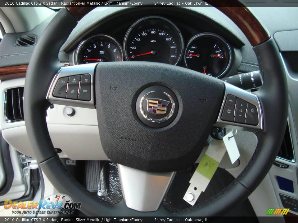 2010 Cadillac CTS 3.0 Sedan Radiant Silver Metallic / Light Titanium/Ebony Photo #14