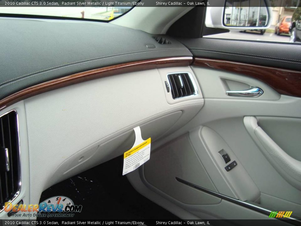 2010 Cadillac CTS 3.0 Sedan Radiant Silver Metallic / Light Titanium/Ebony Photo #17