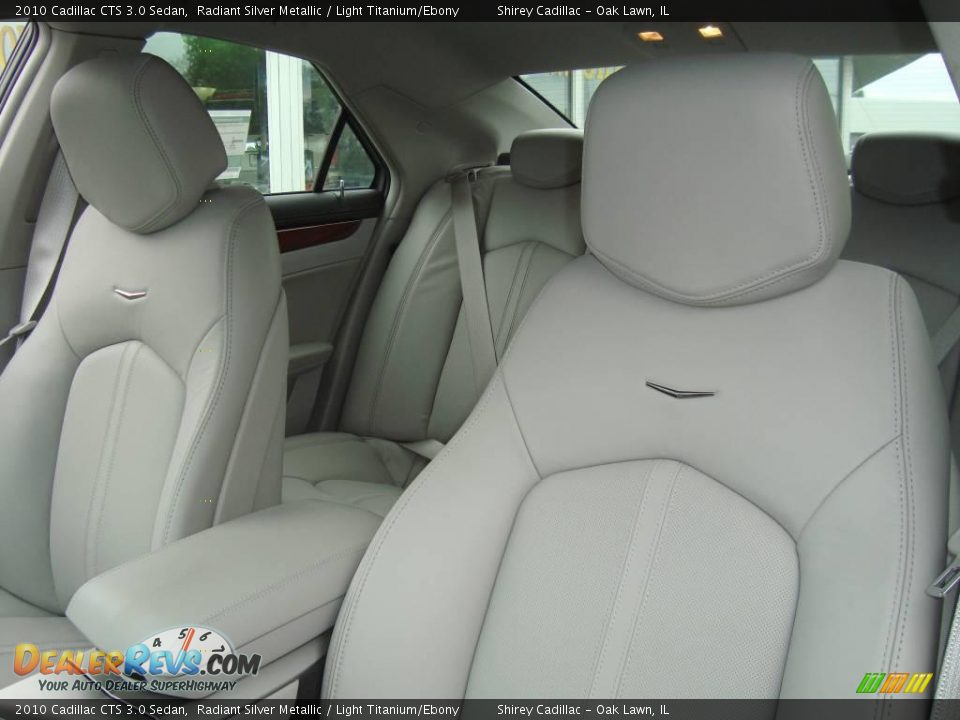 2010 Cadillac CTS 3.0 Sedan Radiant Silver Metallic / Light Titanium/Ebony Photo #18