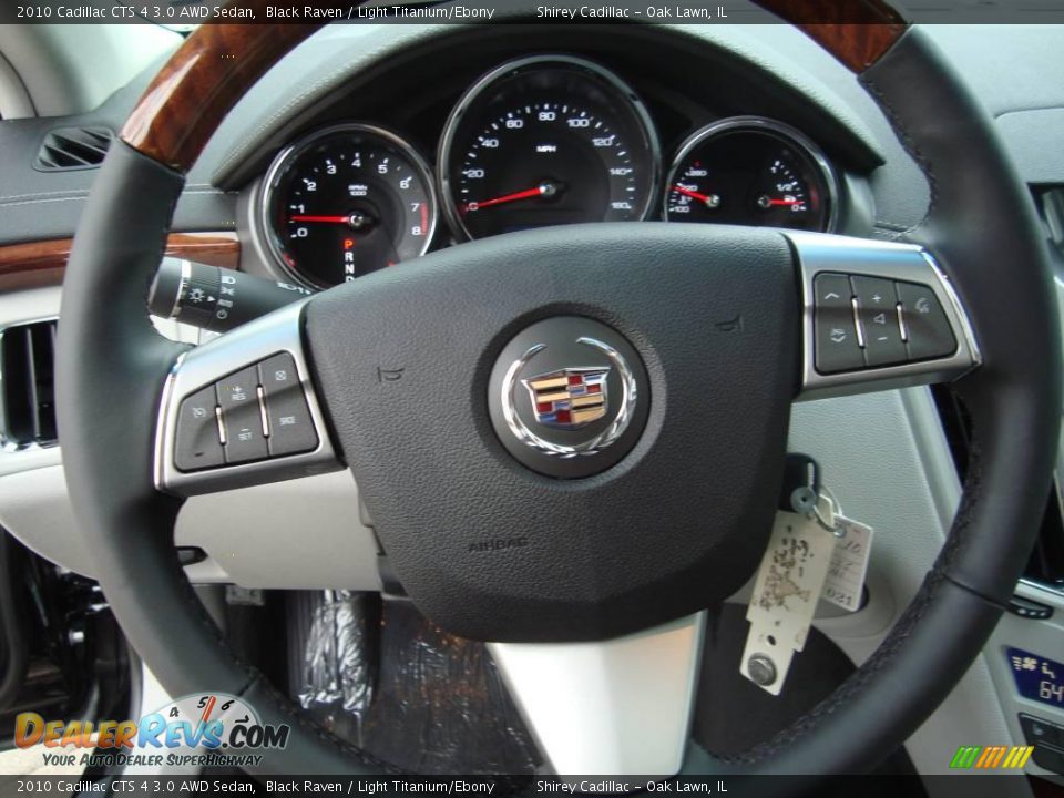 2010 Cadillac CTS 4 3.0 AWD Sedan Black Raven / Light Titanium/Ebony Photo #15