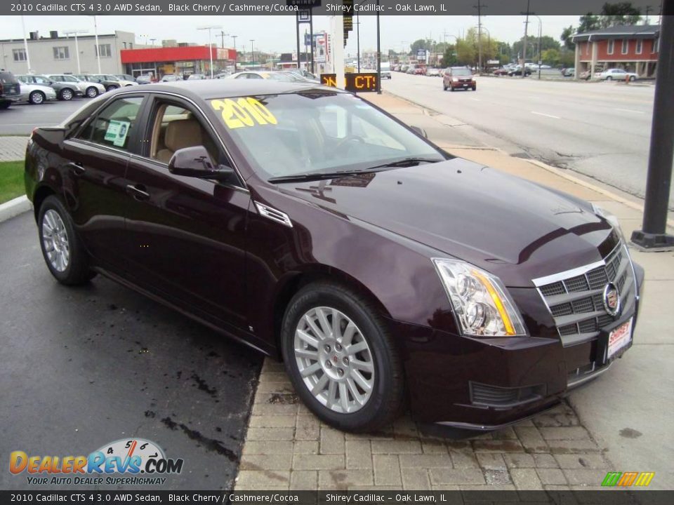 2010 Cadillac CTS 4 3.0 AWD Sedan Black Cherry / Cashmere/Cocoa Photo #3