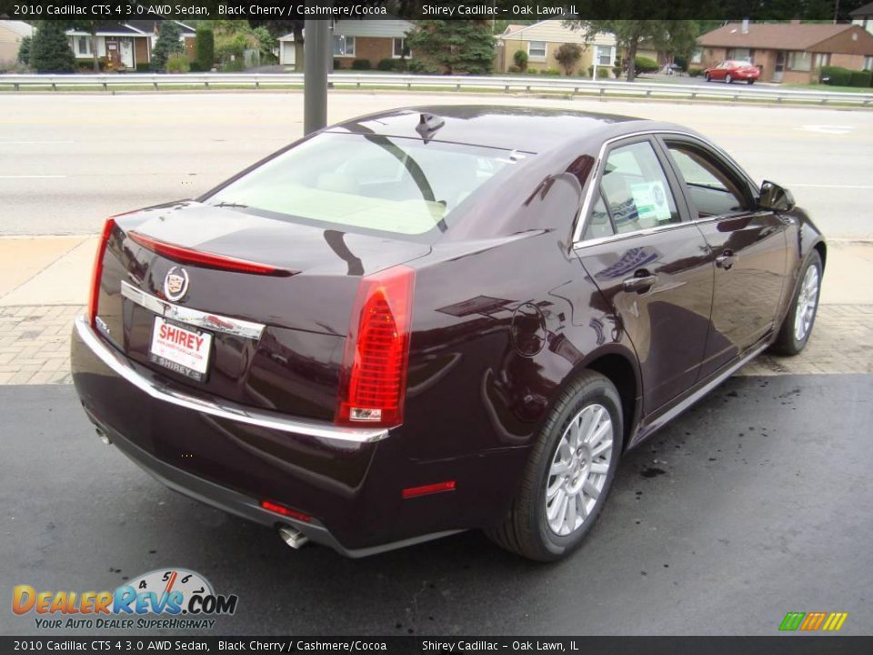 2010 Cadillac CTS 4 3.0 AWD Sedan Black Cherry / Cashmere/Cocoa Photo #4
