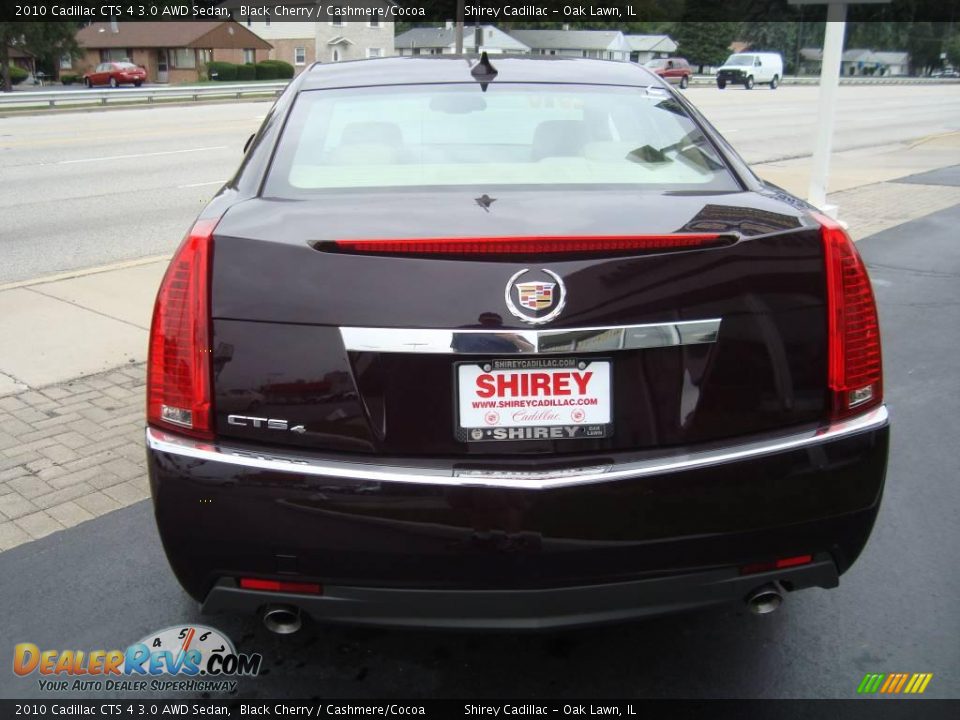 2010 Cadillac CTS 4 3.0 AWD Sedan Black Cherry / Cashmere/Cocoa Photo #5