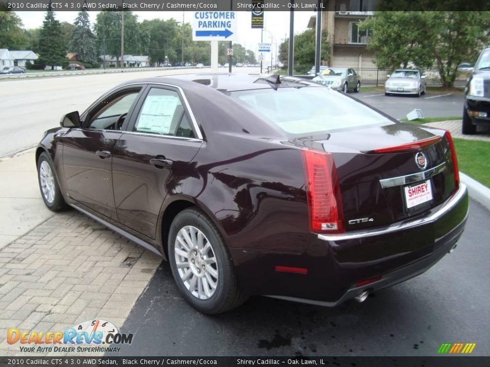 2010 Cadillac CTS 4 3.0 AWD Sedan Black Cherry / Cashmere/Cocoa Photo #6