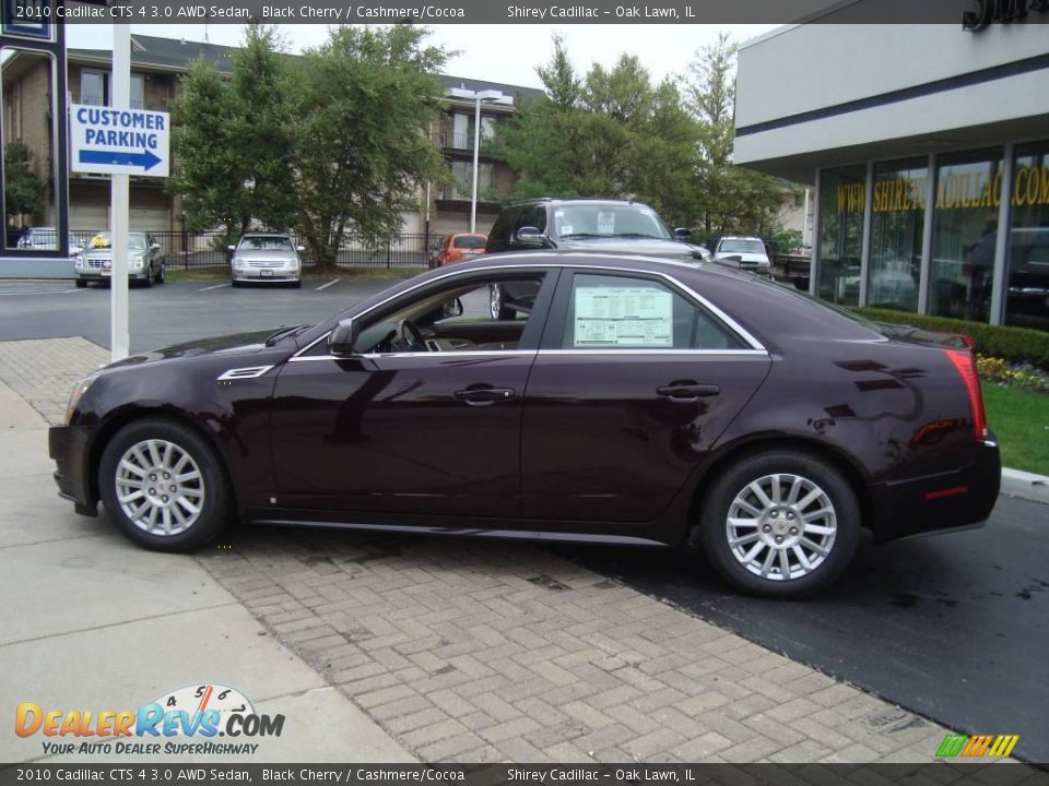 2010 Cadillac CTS 4 3.0 AWD Sedan Black Cherry / Cashmere/Cocoa Photo #7