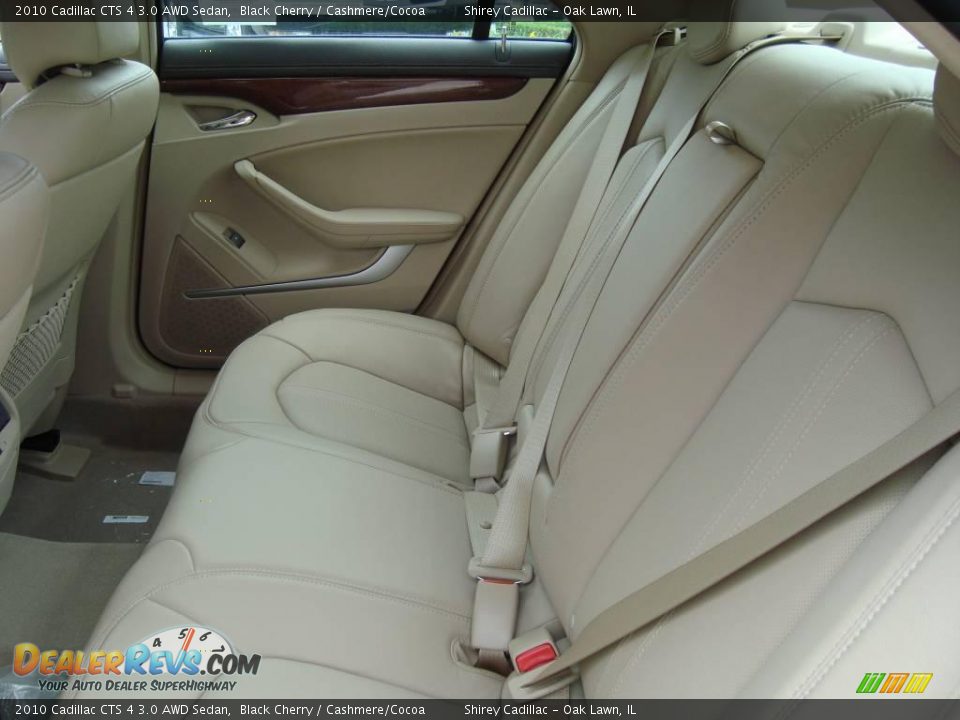 2010 Cadillac CTS 4 3.0 AWD Sedan Black Cherry / Cashmere/Cocoa Photo #9