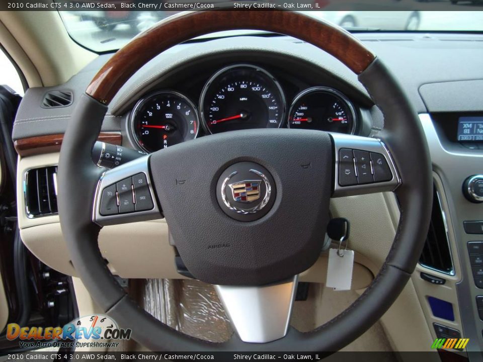 2010 Cadillac CTS 4 3.0 AWD Sedan Black Cherry / Cashmere/Cocoa Photo #15