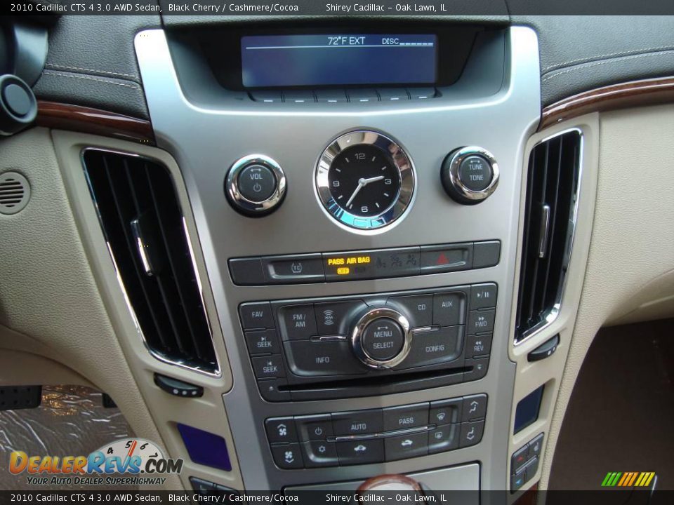 2010 Cadillac CTS 4 3.0 AWD Sedan Black Cherry / Cashmere/Cocoa Photo #16