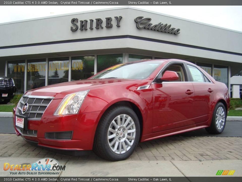 2010 Cadillac CTS 4 3.0 AWD Sedan Crystal Red Tintcoat / Cashmere/Cocoa Photo #1