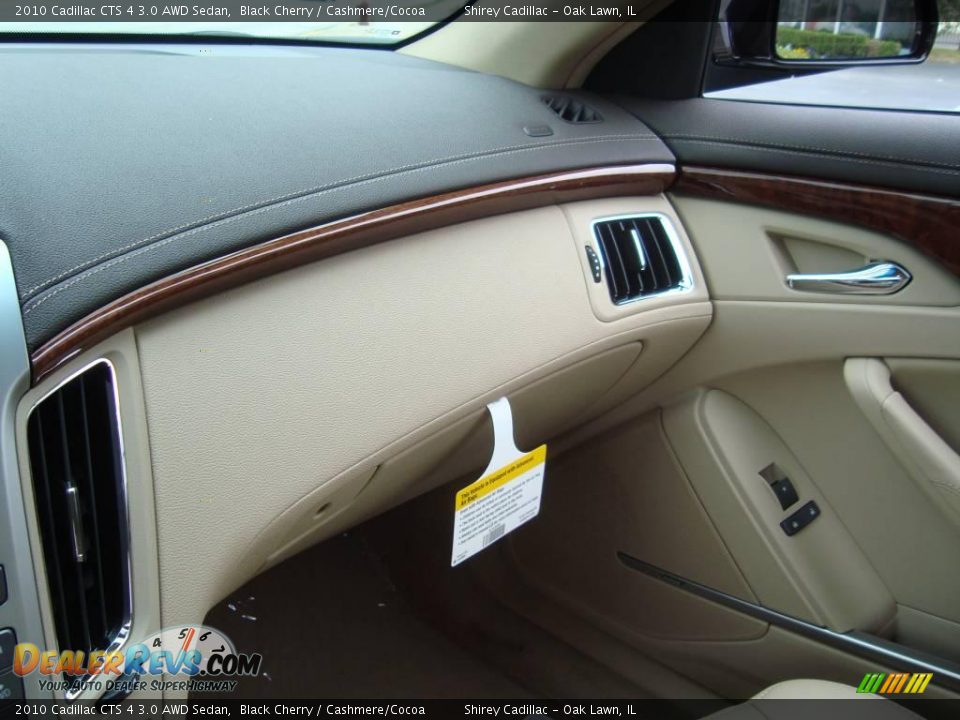 2010 Cadillac CTS 4 3.0 AWD Sedan Black Cherry / Cashmere/Cocoa Photo #18