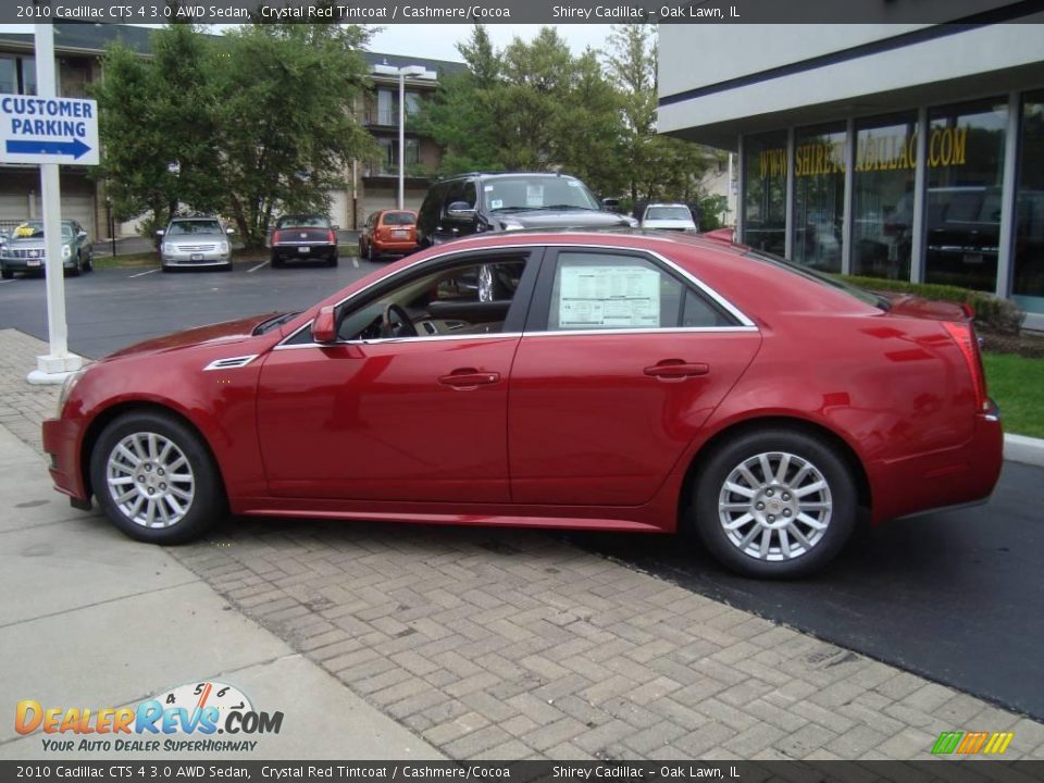 2010 Cadillac CTS 4 3.0 AWD Sedan Crystal Red Tintcoat / Cashmere/Cocoa Photo #7