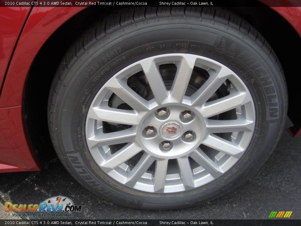 2010 Cadillac CTS 4 3.0 AWD Sedan Crystal Red Tintcoat / Cashmere/Cocoa Photo #8