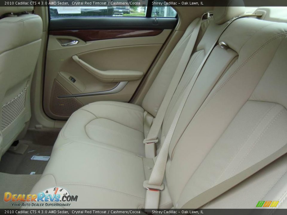 2010 Cadillac CTS 4 3.0 AWD Sedan Crystal Red Tintcoat / Cashmere/Cocoa Photo #9
